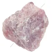 Perle brute irrégulière 20 - 30 mm en pierre gemme - Strawberry Quartz x1