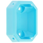 Serti octogone en plastique pour cabochon 4627 18x13 mm - Turquoise x1