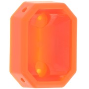 Serti octogone en plastique pour cabochon 4627 18x13 mm - Orange x1