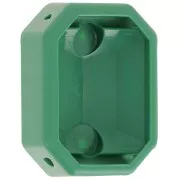 Serti octogone en plastique pour cabochon 4627 18x13 mm - Vert foncé x1