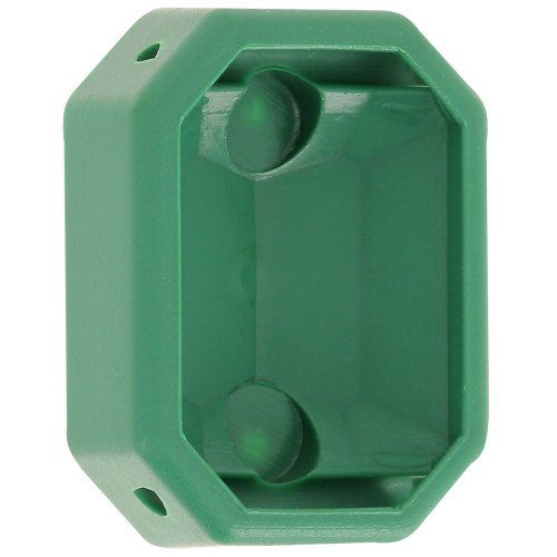 Serti octogone en plastique pour cabochon 4627 18x13 mm - Vert foncé x1