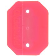 Serti octogone en plastique pour cabochon 4627 18x13 mm - Rose fluo transparent x1