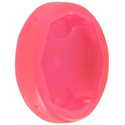 Serti ovale en plastique pour cabochon 4120 18x13 mm - Rose fluo transparent x1