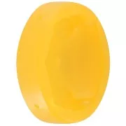 Serti ovale en plastique pour cabochon 4120 18x13 mm - Jaune transparent x1