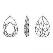 Cabochon PureCrystal 4327 30x20 mm - Crystal Linen Ignite x1