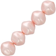 Perles baroques irrégulières nacrées 8 mm - Light rose x20