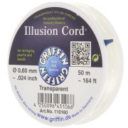 Fil nylon invisible 0.60 mm - illusion cord -  Griffin - Transparent x50m|raw }}