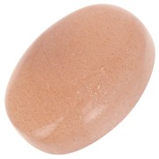 Cabochon ovale 14x10 mm en pierre gemme - Pierre de lune Peach x1