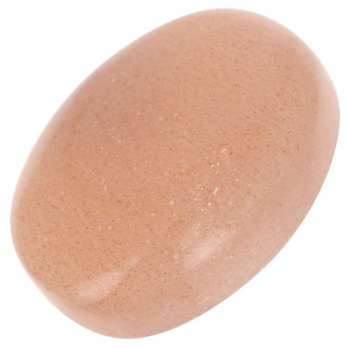 Cabochon ovale 14x10 mm en pierre gemme - Pierre de lune Peach x1