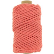 Bobine de cordon en coton pour macramé 3 mm - Orange x50m|raw }}