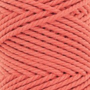 Bobine de cordon en coton pour macramé 3 mm - Orange x50m