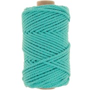 Bobine de cordon en coton pour macramé 3 mm - Emeraude x50m|raw }}
