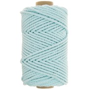 Bobine de cordon en coton pour macramé 3 mm - Celeste x50m|raw }}