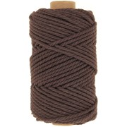 Bobine de cordon en coton pour macramé 3 mm - Chocolat x50m|raw }}