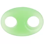 Maillon grain de café en acrylique 32x23 mm - Menthe x1