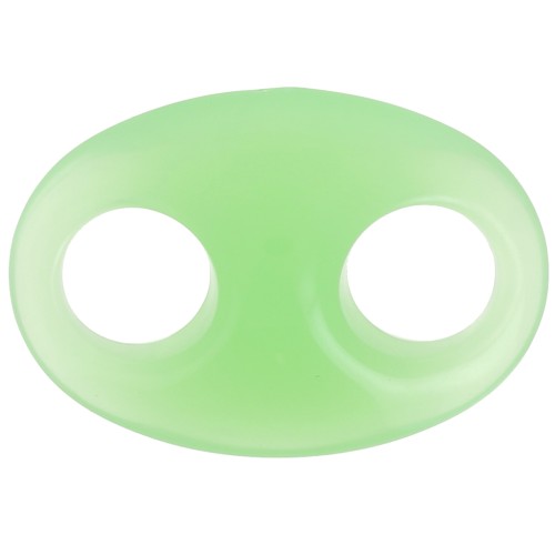 Maillon grain de café en acrylique 32x23 mm - Menthe x1