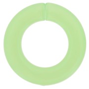 Maillon rond plat en acrylique transparent 31.5 mm - Menthe x1|raw }}
