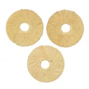 Perles rondelles Heishi effet brossé 6x0.8 mm - Doré x5g environ 30 pièces