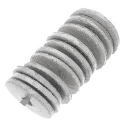 Perles rondelles Heishi  effet brossé 6x0.8 mm - Argenté x5g environ 30 pièces