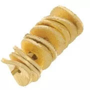 Perles rondelles Heishi ondulées effet brossé 6x0.8mm - Doré x5g environ 30 pièces