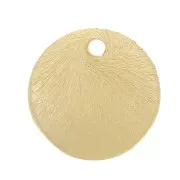 Sequins ronds effet brossé 6 mm - Doré x5g environ 30 pièces