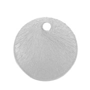 Sequins ronds effet brossé 4 mm - Argenté x5g environ 65 pièces