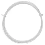 Fil souple - recuit - demi-jonc 0.6x0.4 mm - Argent 925 x10m