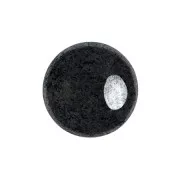 Cabochons ronds en verre par Puca® 8 mm - Jet Hematite x10