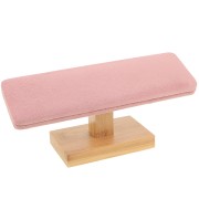 Porte bijoux - présentoir à bijoux pour bracelets 9x20cm Bambou - Suédine Rose x1|raw }}