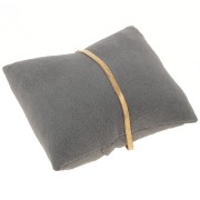 Porte bijoux - coussin pour bracelets & montres 9x8 cm - Suédine Gris x1