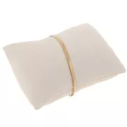 Porte bijoux - coussin pour bracelets & montres 9x8 cm - Suédine Beige x1