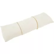 Porte bijoux - coussin long pour bracelets 26x9 cm - Suédine Beige x1