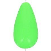 Perle poire en résine opaque 26x14 mm - Vert Fluo x1|raw }}