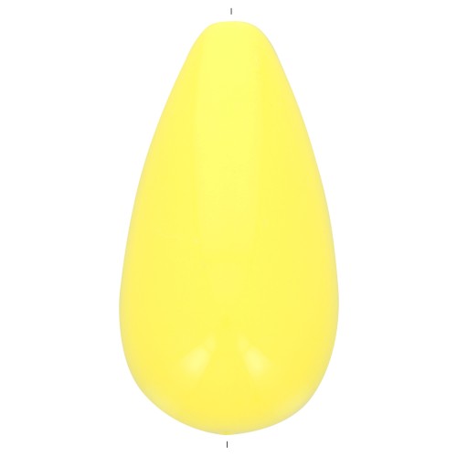 Perle poire en résine opaque 26x14 mm - Jaune x1