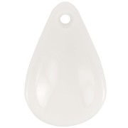 Sequins pétales de fleurs incurvés 24.5 mm en acrylique - Crème x6