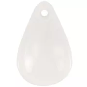 Sequins pétales de fleurs incurvés 24.5 mm en acrylique - Crème x6