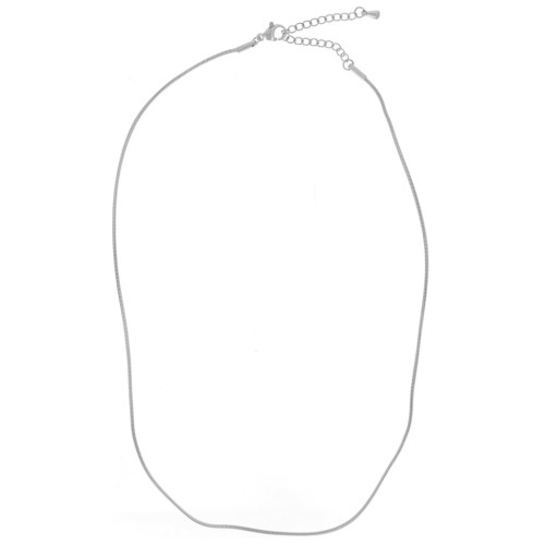 Tour de cou maille serpentine 1.3 mm - Acier inoxydable 304L x49cm