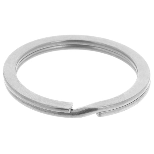 Porte clés anneau à personnaliser 30 mm - Acier inoxydable x1