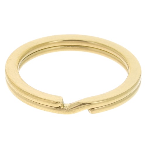 Porte clés anneau à personnaliser 25 mm - Acier inoxydable Doré x1