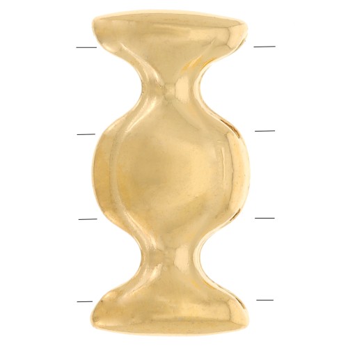 Cymbal - Connecteur pour perles Ginko Duo 18x9 mm Dialiskari III - Doré à l'or fin