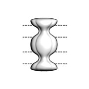 Cymbal - Connecteur pour perles Ginko Duo 18x9 mm Dialiskari III - Doré à l'or fin