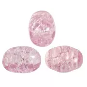 Perles en verre Samos® par Puca® 7x5 mm - New Cracked Light Amethyst x10g