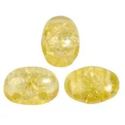 Perles en verre Samos® par Puca® 7x5 mm - New Cracked Honey x10g