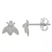 Boucles d'oreilles abeille 5x6 mm - Argent 925 x2