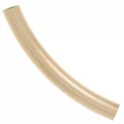 Perle tube incurvé texturé 25x3 mm - Gold filled (or laminé)  x1