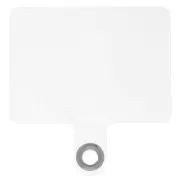 Languette d'attache pour téléphone en plastique 58x54 mm - Transparent x1