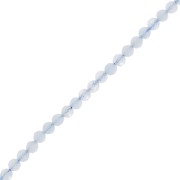 Perles rondes facettées 3 mm pierre gemme - Aigue-marine x38cm|raw }}