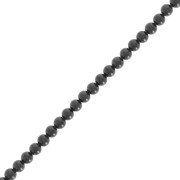 Perles rondes 3 mm pierre gemme - Spinelle noir x38cm