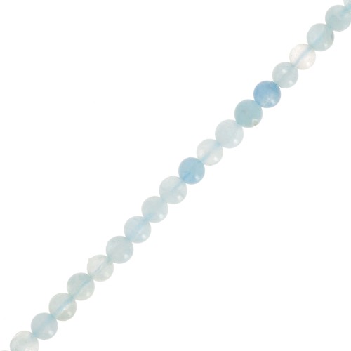 Perles rondes 3.5 mm pierre gemme - Aigue-marine x39cm