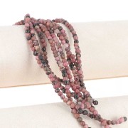 Perles rondes 4.5 mm pierre gemme - Rhodonite x38cm